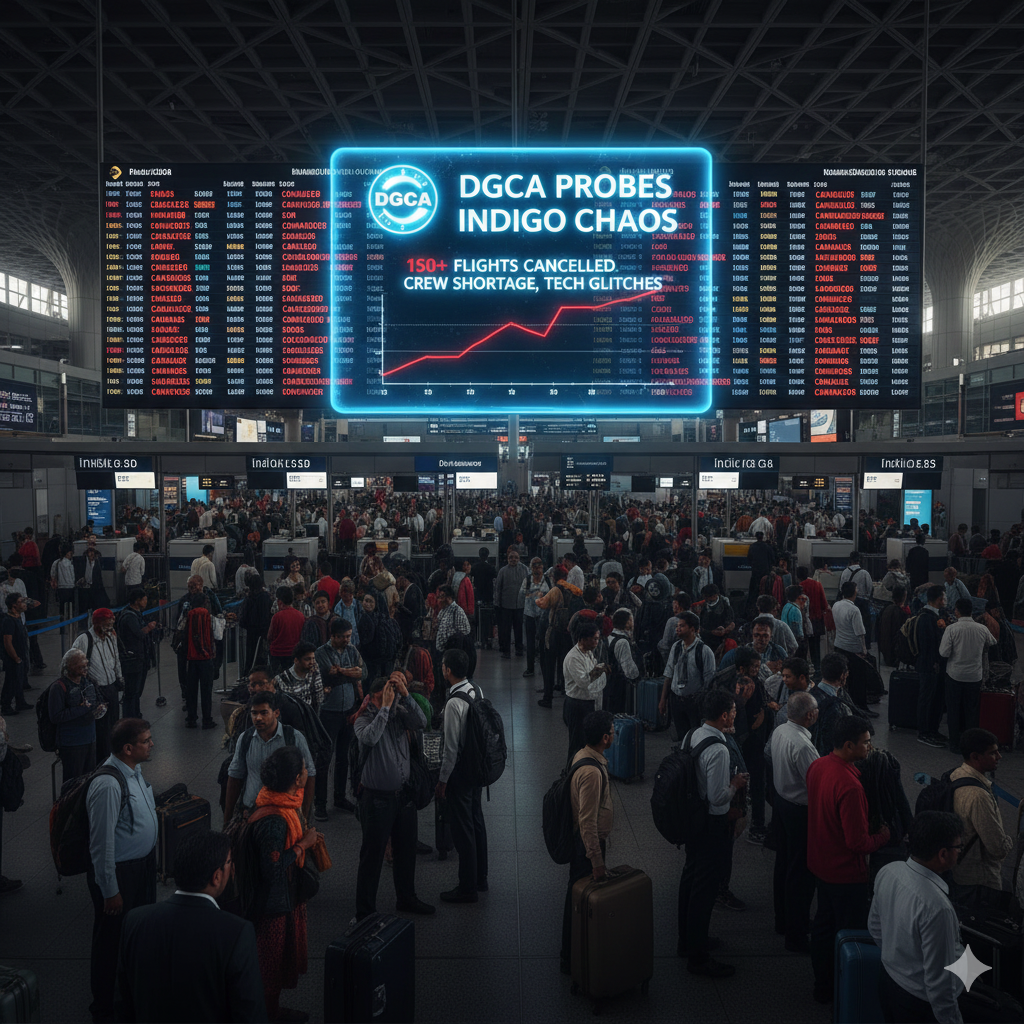 DGCA Probes IndiGo Over Massive Flight Delays and Cancellations Across India