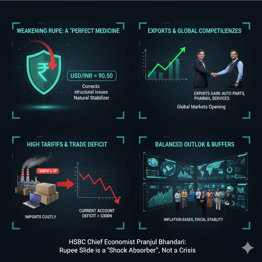 Weakening Rupee: Why HSBC Economist Says It’s the “Perfect Medicine” for India’s Elevated Tariffs
