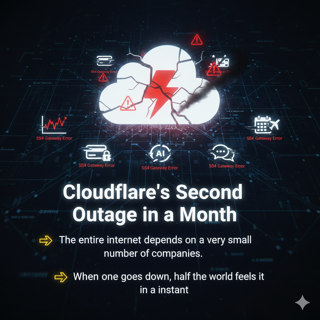 When Cloudflare Falls, the Internet Falls — And It Just Happened Again